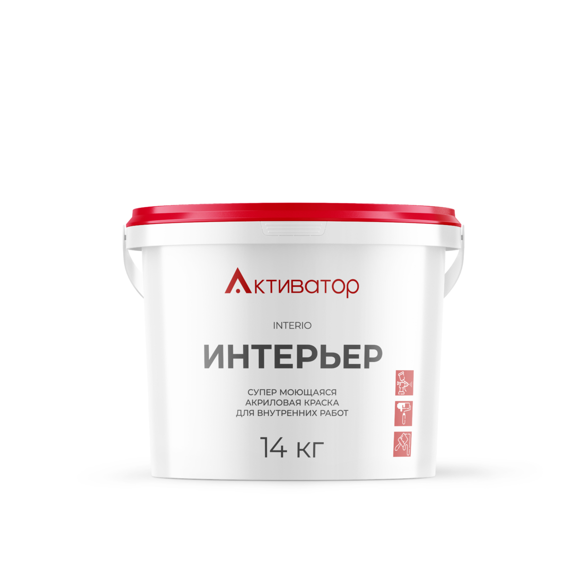 INTERIO — супер моющаяся акриловая краска для внутренних работ 14 кг