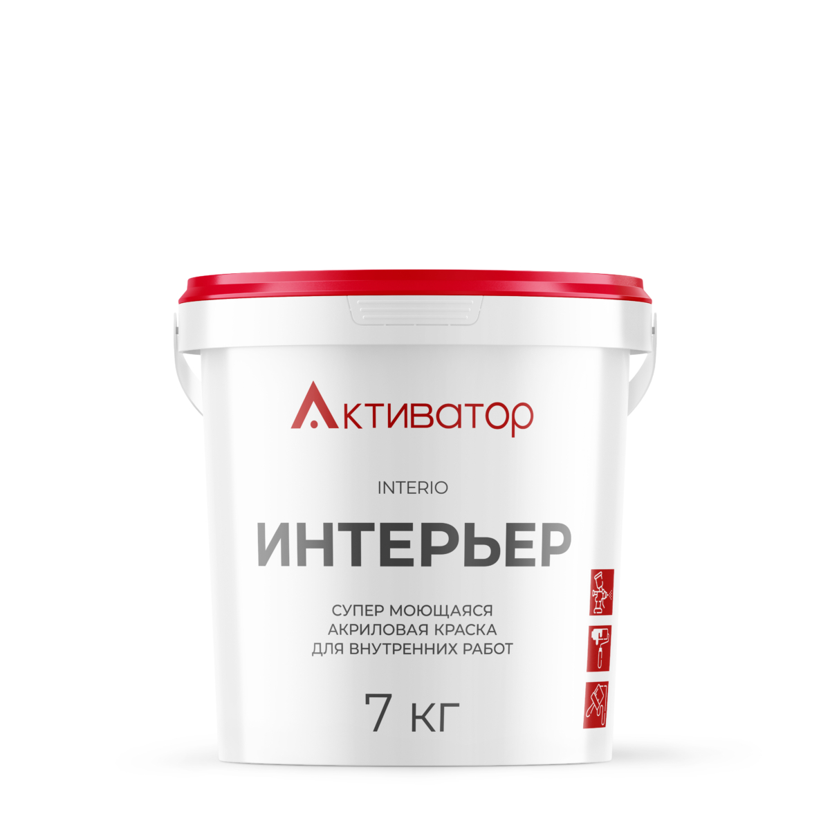 INTERIO — супер моющаяся акриловая краска для внутренних работ 7 кг