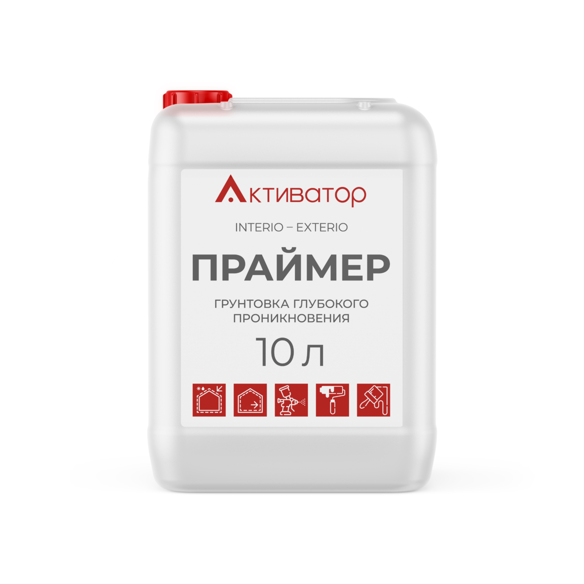INTERIO – EXTERIO ПРАЙМЕР ГРУНТОВКА ГЛУБОКОГО ПРОНИКНОВЕНИЯ 10л